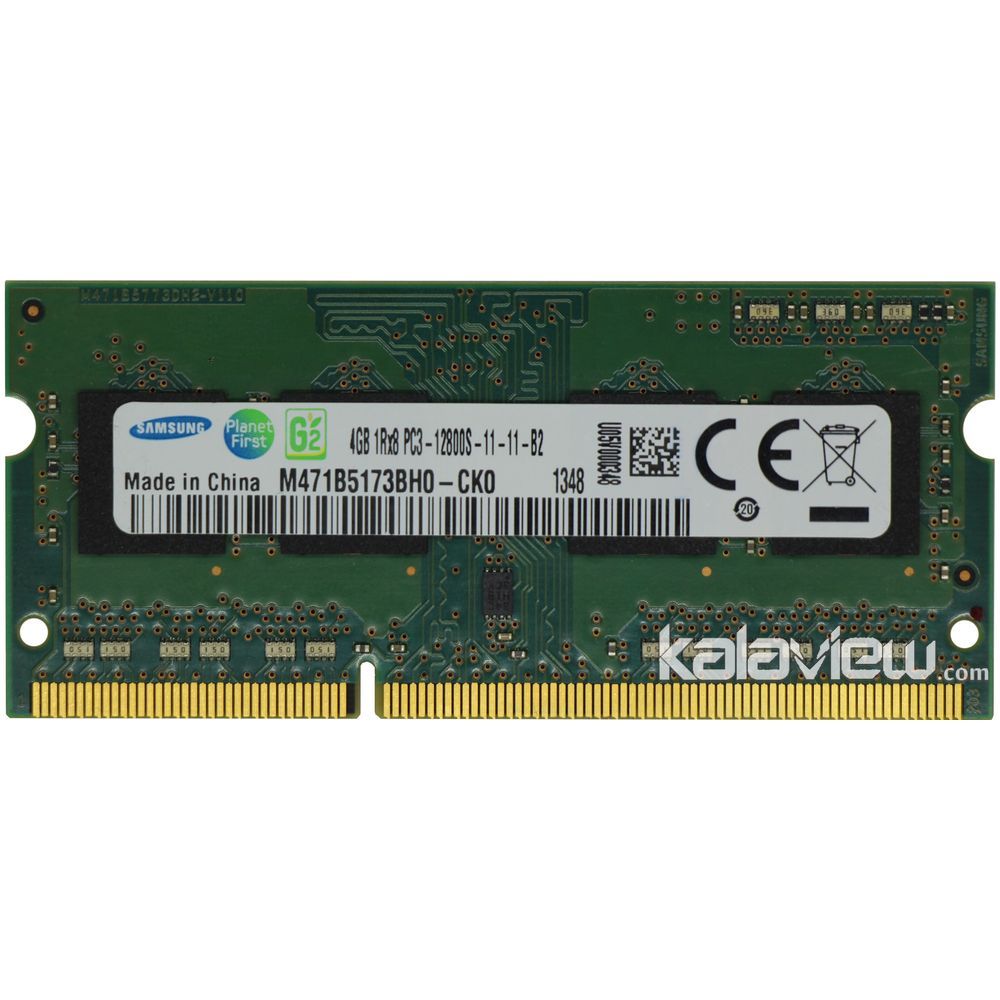 رم لپ تاپ سامسونگ 4GB مدل DDR3 باس 1600MHZ/12800 چین CN M471B5173BH0-CK0 1348 تایمینگ CL11