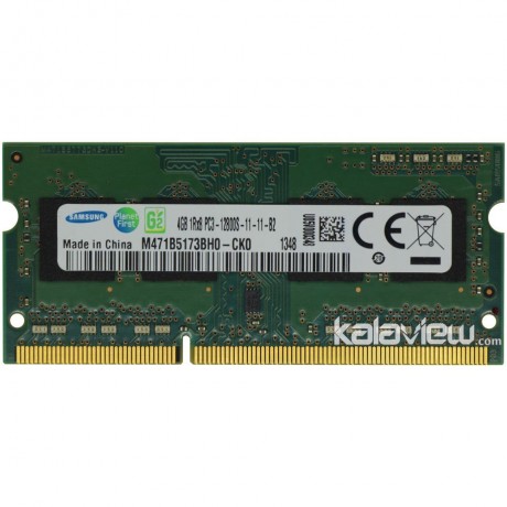 رم لپ تاپ سامسونگ 4GB مدل DDR3 باس 1600MHZ/12800 چین CN M471B5173BH0-CK0 1348 تایمینگ CL11