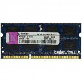 رم لپ تاپ کینگستون 4GB مدل DDR3 باس 1333MHZ/10600 چین ASU1333S9-4G-ECEWG125 تایمینگ CL9