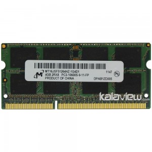 رم لپ تاپ میکرون 4GB مدل DDR3 باس 1333MHZ/10600 چین MT16JSF51264HZ-1G4D1 تایمینگ CL9