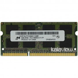 رم لپ تاپ میکرون 4GB مدل DDR3 باس 1333MHZ/10600 چین MT16JTF51264HZ-1G4M1 تایمینگ CL9