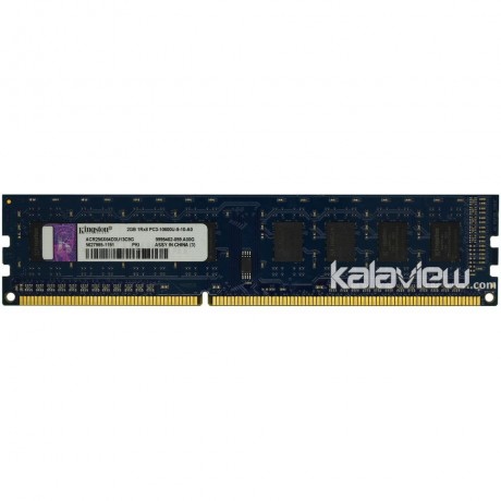 رم کامپیوتر کینگستون 2GB مدل DDR3 باس 1333MHZ/10600 چین ACR256X64D3U13C9G تایمینگ CL9