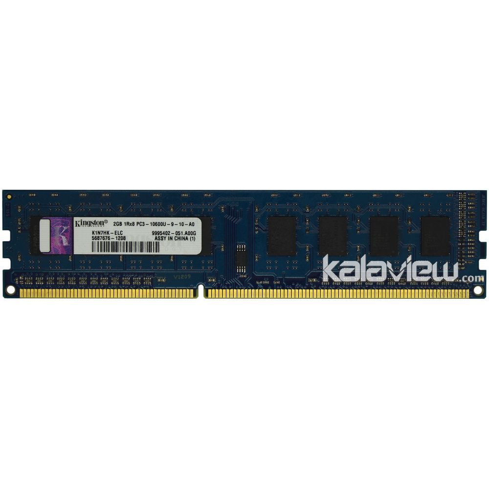 رم کامپیوتر کینگستون 2GB مدل DDR3 باس 1333MHZ/10600 چین K1N7HK-ELC تایمینگ CL9