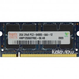رم لپ تاپ هاینیکس 2GB مدل DDR2 باس 800MHZ/6400 کره HMP125S6EFR8C-S6 AB تایمینگ CL6