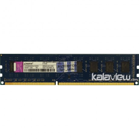 رم کامپیوتر کینگستون 2GB مدل DDR3 باس 1333MHZ/10600 چین ACR256X64D3U1333C9 تایمینگ CL9