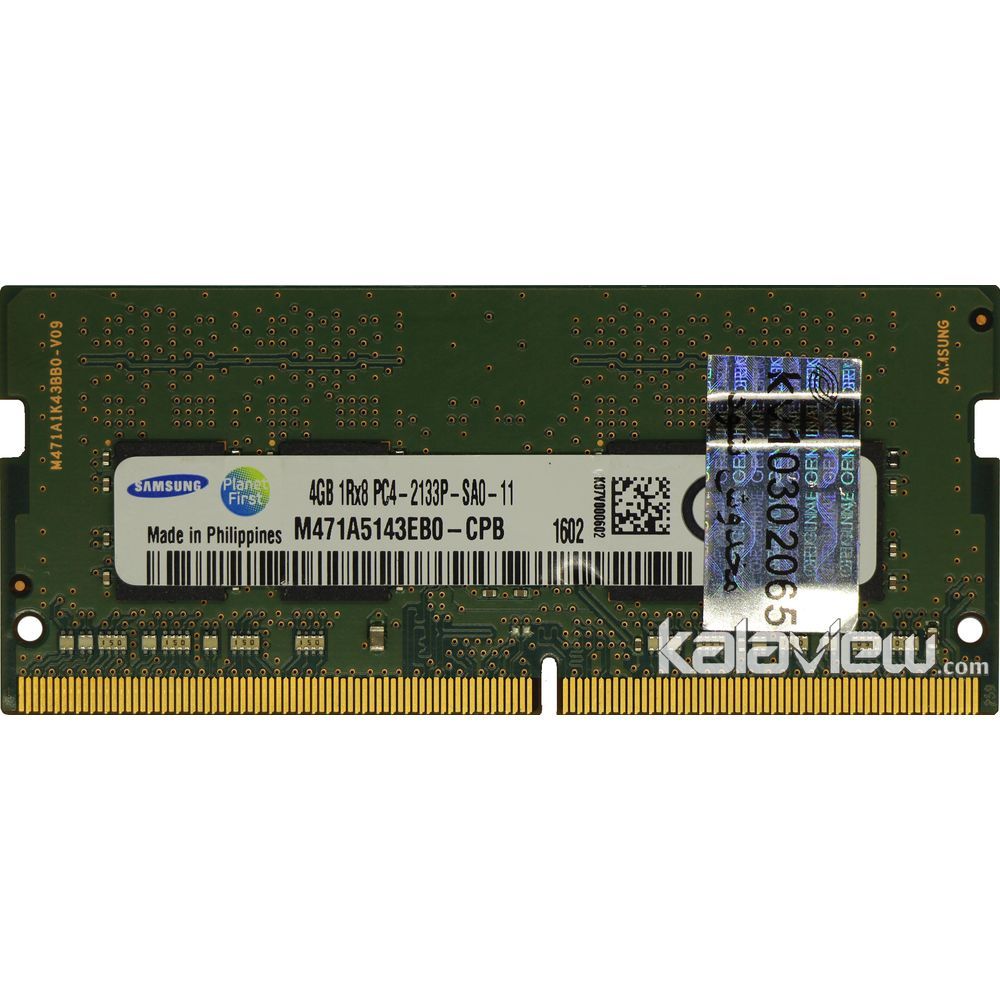 رم لپ تاپ سامسونگ 4GB مدل DDR4 باس 2133MHZ/17000 فیلیپین PH M471A5143EB0-CPB تایمینگ CL15