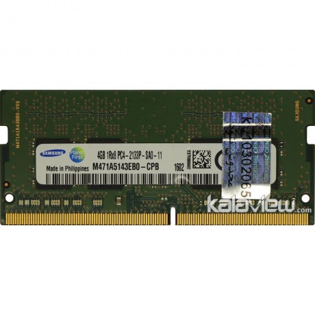 رم لپ تاپ سامسونگ 4GB مدل DDR4 باس 2133MHZ/17000 فیلیپین PH M471A5143EB0-CPB تایمینگ CL15