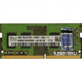 رم لپ تاپ اس کی هاینیکس 4GB مدل DDR4 باس 2400MHZ/19200 چین HMA851S6AFR6N-UH N0 AB (CHN) تایمینگ CL17