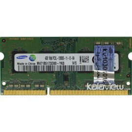 رم لپ تاپ سامسونگ 4GB مدل DDR3L باس 1600MHZ/12800 چین CN M471B5173DB0-YK0 1415 تایمینگ CL11