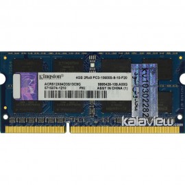 رم لپ تاپ کینگستون 4GB مدل DDR3 باس 1333MHZ/10600 چین ACR512X64D3S13C9G تایمینگ CL9