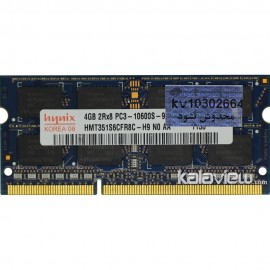 رم لپ تاپ هاینیکس 4GB مدل DDR3 باس 1333MHZ/10600 کره HMT351S6CFR8C-H9 N0 AA (KR) تایمینگ CL9
