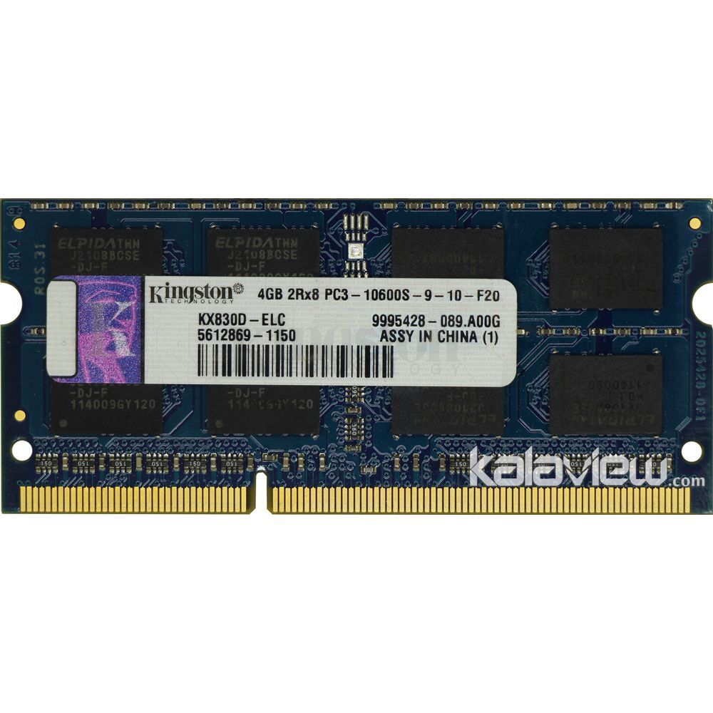 رم لپ تاپ کینگستون 4GB مدل DDR3 باس 1333MHZ/10600 چین KX830D-ELC تایمینگ CL9