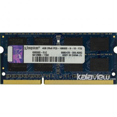 رم لپ تاپ کینگستون 4GB مدل DDR3 باس 1333MHZ/10600 چین KX830D-ELC تایمینگ CL9