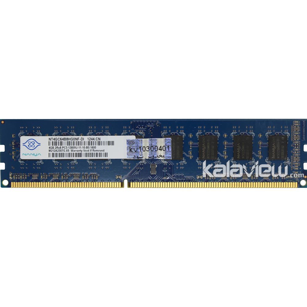 رم کامپیوتر نانیا 4GB مدل DDR3 باس 1600MHZ/12800 چین NT4GC64B8HG0NF-DI (CHN) تایمینگ CL11