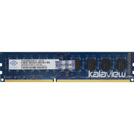 رم کامپیوتر نانیا 4GB مدل DDR3 باس 1600MHZ/12800 چین NT4GC64B8HG0NF-DI (CHN) تایمینگ CL11