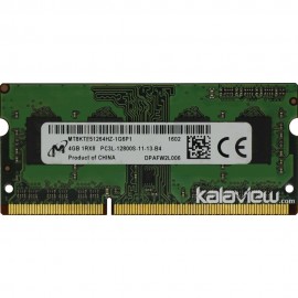 رم لپ تاپ میکرون 4GB مدل DDR3L باس 1600MHZ/12800 چین MT8KTF51264HZ-1G6P1 602 تایمینگ CL11