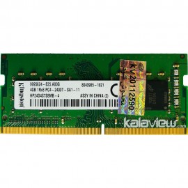 رم لپ تاپ کینگستون 4GB مدل DDR4 باس 2400MHZ/19200 چین HP24D4S7S8MB-4 تایمینگ CL17