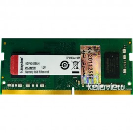 رم لپ تاپ کینگستون 4GB مدل DDR4 باس 2400MHZ/19200 چین KCP424SS6/4 تایمینگ CL17