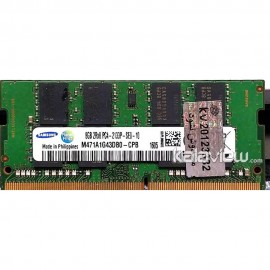 رم لپ تاپ سامسونگ 8GB مدل DDR4 باس 2133MHZ/17000 فیلیپین M471A1G43DB0-CPB تایمینگ CL15