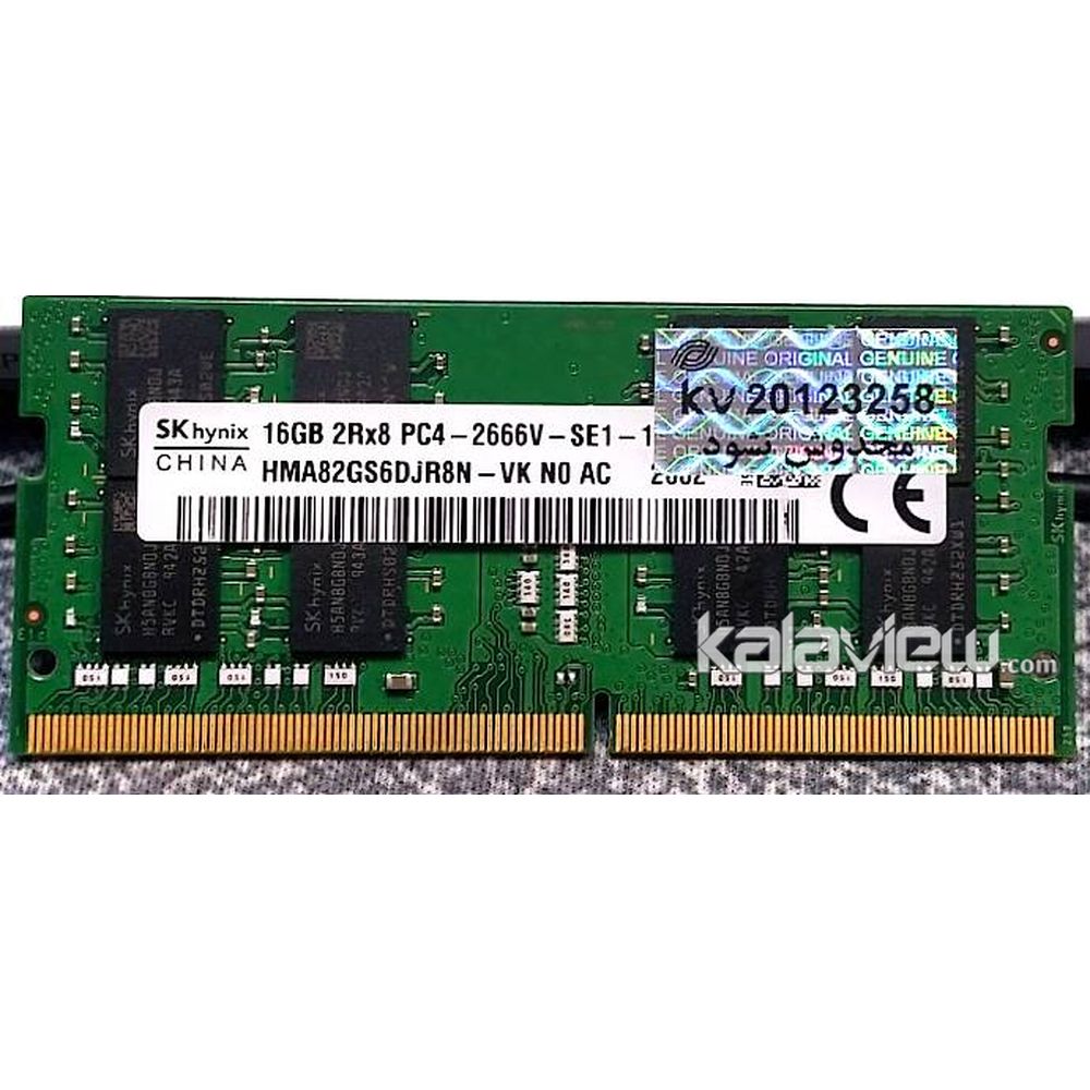 رم لپ تاپ کینگستون 16GB مدل DDR4 باس 3200MHZ/25600 چین KWTHG4-MIE S2025DB تایمینگ CL22
