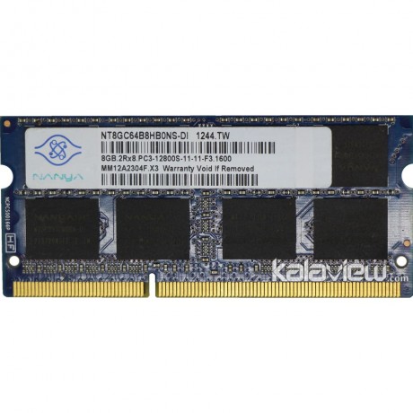 رم لپ تاپ نانیا 8GB مدل DDR3 باس 1600MHZ/12800 تایوان NT8GC64B8HB0NS-DI تایمینگ CL11