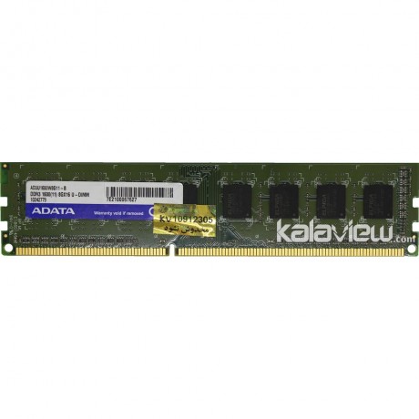 رم کامپیوتر ای دیتا 8GB مدل DDR3 باس 1600MHZ/12800 چین AD3U1600W8G11-B تایمینگ CL11