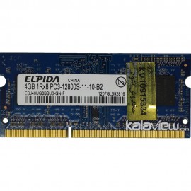 رم لپ تاپ الپیدا 4GB مدل DDR3 باس 1600MHZ/12800 چین EBJ40UG8BBU0-GN-F 1207 تایمینگ CL11