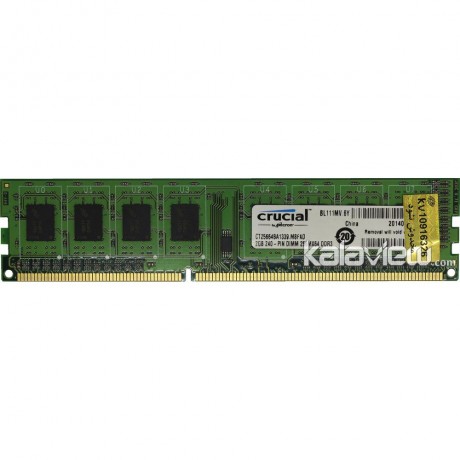 رم کامپیوتر کروشیال 2GB مدل DDR3 باس 1333MHZ/10600 چین CT25664BA1339.M8FKD تایمینگ CL9