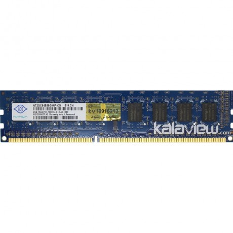 رم کامپیوتر نانیا 2GB مدل DDR3 باس 1333MHZ/10600 چین NT2GC64B88G0NF-CG تایمینگ CL9