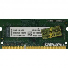 رم لپ تاپ کینگستون 4GB مدل DDR3 باس 1600MHZ/12800 چین KVR16S11S8/4 تایمینگ CL11