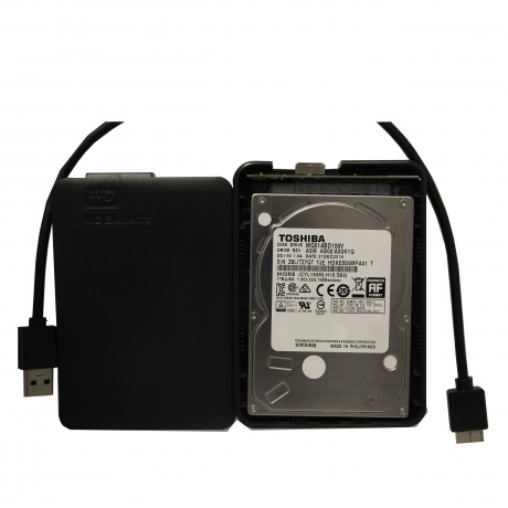 هارد اکسترنال وسترن دیجیتال مدل المنتس 1TB مونتاژ شده مشکی