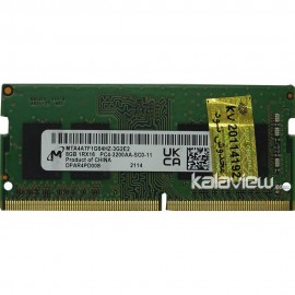رم لپ تاپ میکرون 8GB مدل DDR4 باس 3200MHZ/25600 چین MTA4ATF1G64HZ-3G2E2 114 تایمینگ CL22