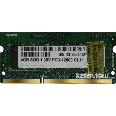 رم لپ تاپ اپیسر 4GB مدل DDR3L باس 1600MHZ/12800 چین 76.B355G.C4H0C تایمینگ CL11