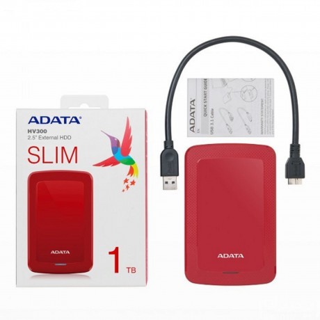 هارد اکسترنال ای دیتا 1TB HV300 قرمز