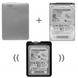 هارد اکسترنال وسترن دیجیتال 1TB مونتاژ شده مشکی با هارد سامسونگ