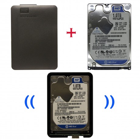هارد اکسترنال وسترن دیجیتال 1TB مونتاژ شده آبی