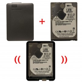هارد اکسترنال وسترن دیجیتال 1TB مونتاژ شده مشکی با هارد وسترن دیجیتال