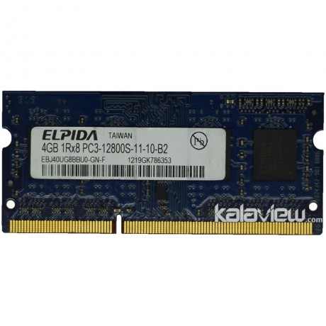 رم لپ تاپ الپیدا 4GB مدل DDR3 باس 1600MHZ/12800 تایوان EBJ40UG8BBU0-GN-F 1219 تایمینگ CL11