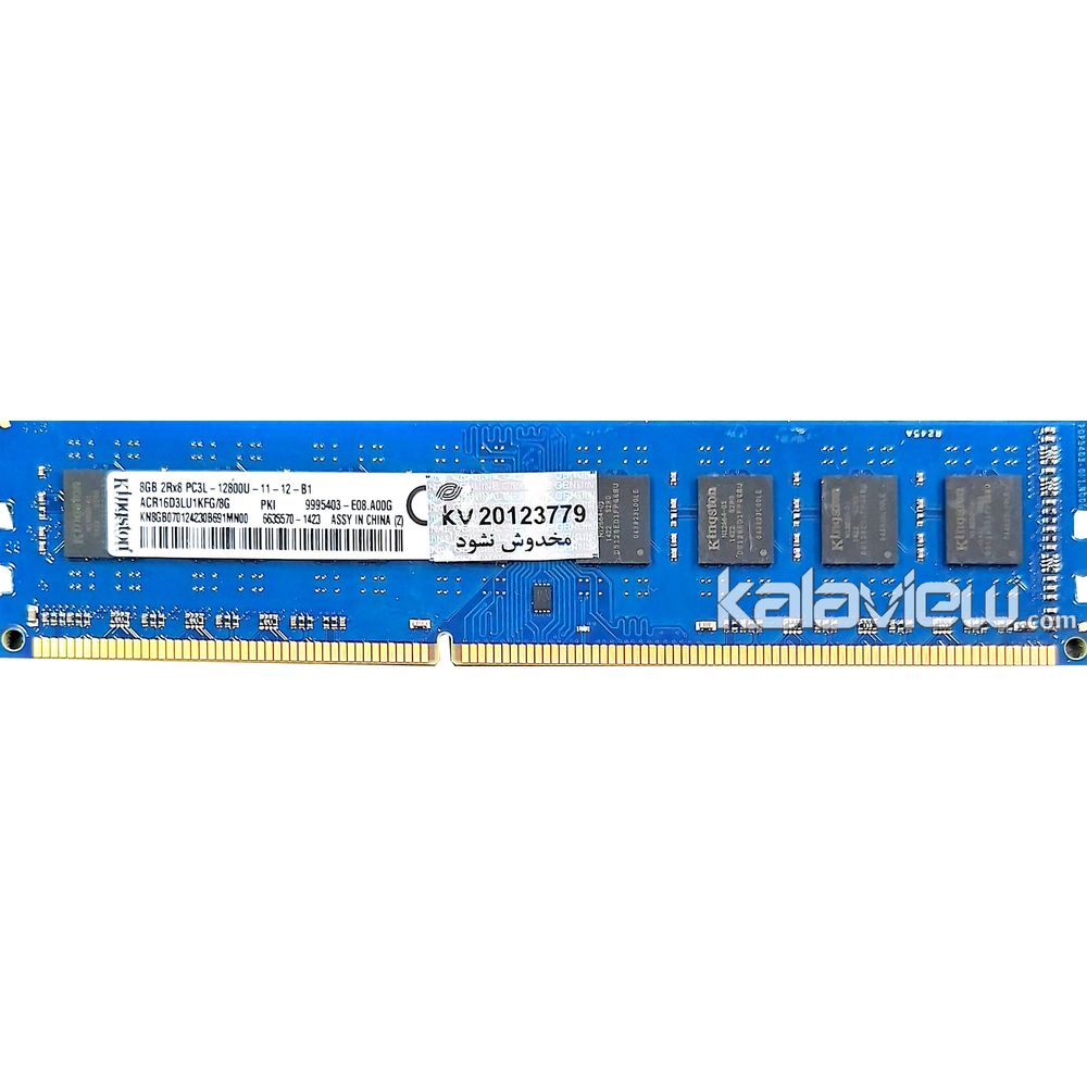 رم کامپیوتر کینگستون 8GB مدل DDR3L باس 1600MHZ/12800 چین KN8GB070124230B691MN00 تایمینگ CL11
