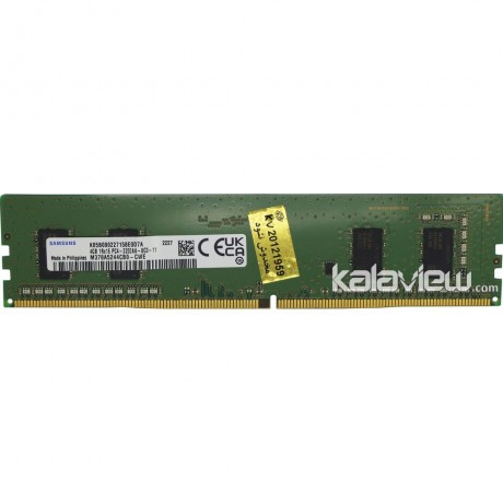 رم کامپیوتر سامسونگ 4GB مدل DDR4 باس 3200MHZ/25600 فیلیپین PH M378A5244CB0-CWE تایمینگ CL22