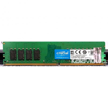 رم کامپیوتر کروشیال 16GB مدل DDR4 باس 2400MHZ/19200 مکزیک CT16G4DFD824A.C16FDD1 تایمینگ CL7