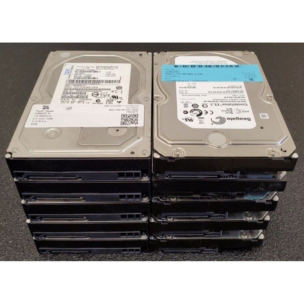 هارد اینترنال کامپیوتر استوک میکس برند مدل SATA 3TB بدون پک