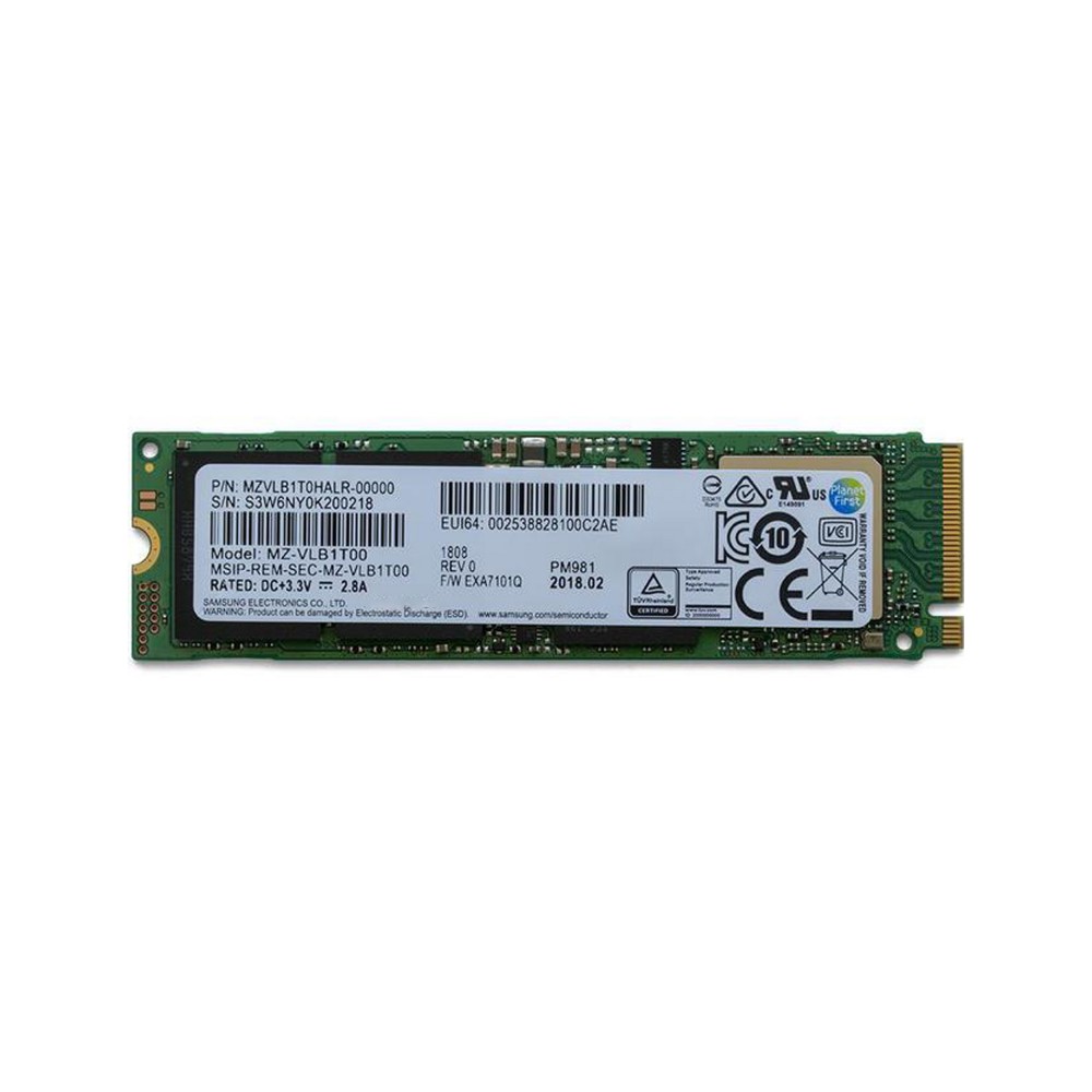 حافظه اس اس دی اینترنال سامسونگ 256GB مدل PM981 NVME M.2 2280 PCIE GEN 3X4 پارت نامبر PM981 (MZ-VLB2560)