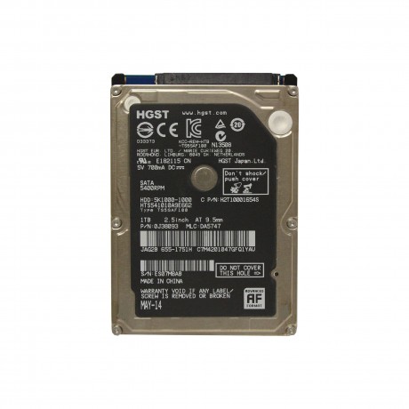 هارد دیسک لپ تاپ اینترنال اچ جی اس تی 1TB مدل TRAVELSTAR 5K1000 HTS541010A9E662 چین