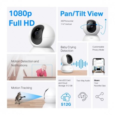 دوربین امنیتی بی سیم تی پی لینک مدل TAPO C200