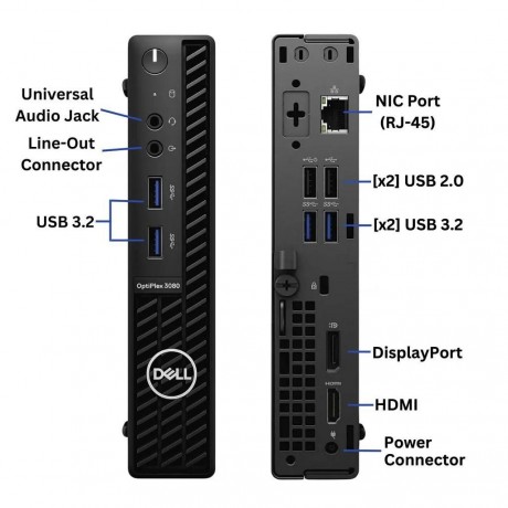 کیس تاینی استوک ‌دل مدل OPTIPLEX 3080 MICRO D14U002