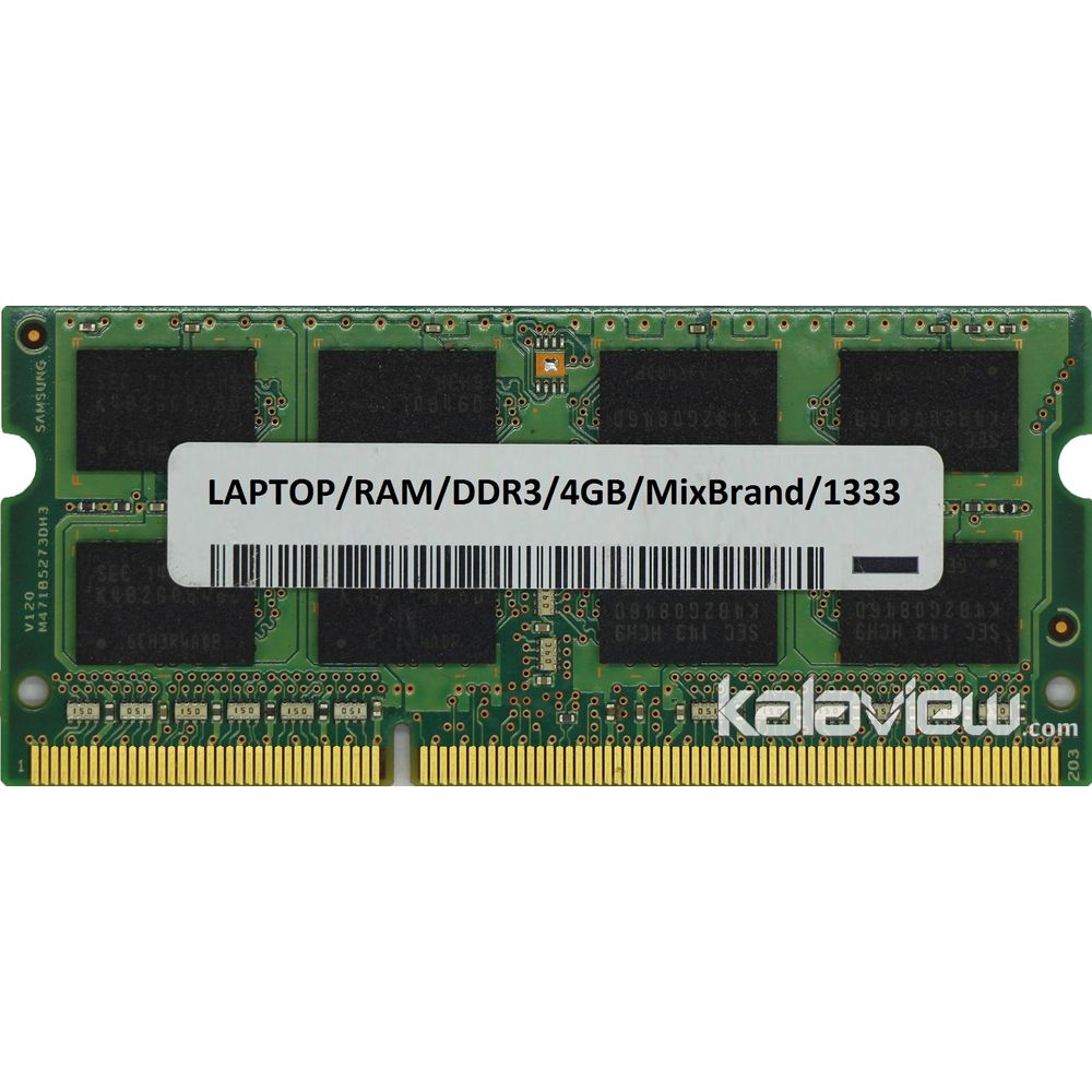 رم لپ تاپ میکس برند 4GB مدل DDR3 باس 1333MHZ/10600 بدون پک