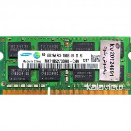 رم لپ تاپ سامسونگ 4GB مدل DDR3 باس 1333MHZ/10600 چین M471B5273DH0-CH9 تایمینگ CL9